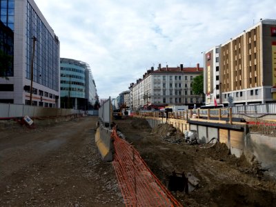 Lyon 3e - Visite du chantier du tunnel Vivier Merle (H)