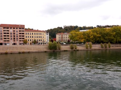 Lyon 4e - Quai Joseph Gillet - Depuis le parking du quai Arloing