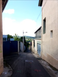 Lyon 4e - Chemin du Vallon, depuis la rue Hermann Sabran