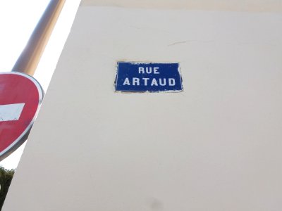 Lyon 4e - Rue Artaud, plaque