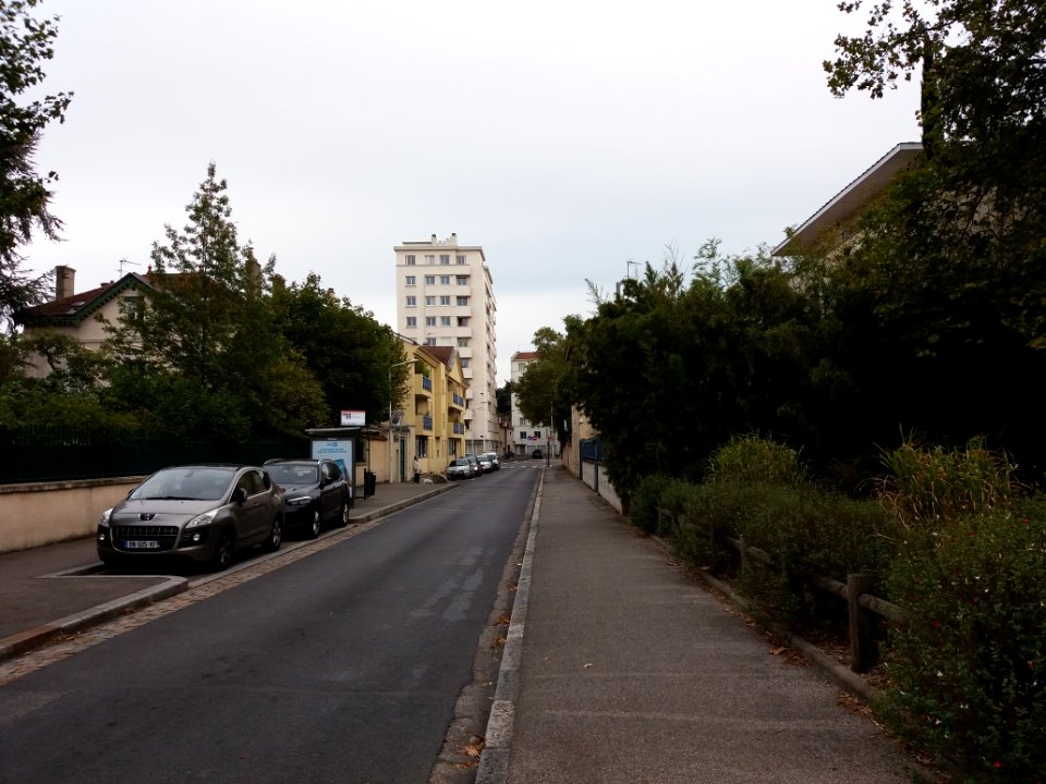 Lyon 3e - Rue Viala, vers le sud, depuis l'avenue Lacassagne