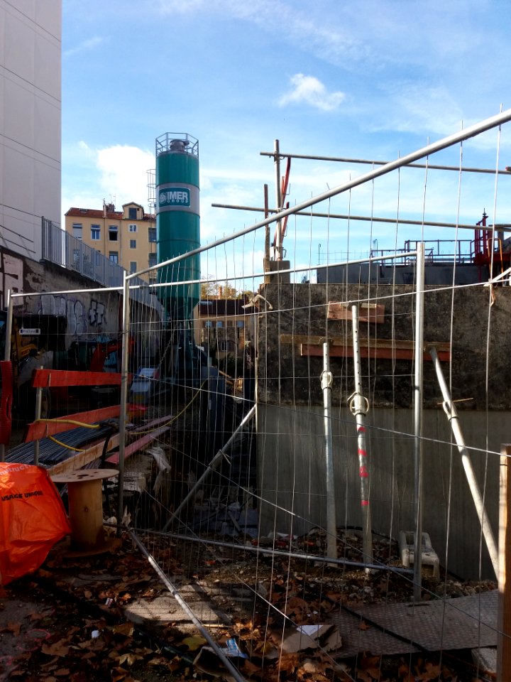 Lyon 4e - Rue Aimé Boussange, chantier (1)