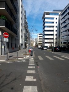 Lyon 3e - Rue Philomène Magnin, côté nord depuis la rue de la Buire