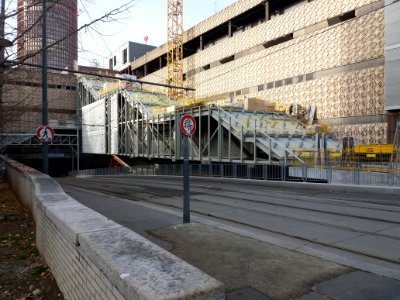 Lyon 3e - Rue Servient, travaux d'extension du centre commercial