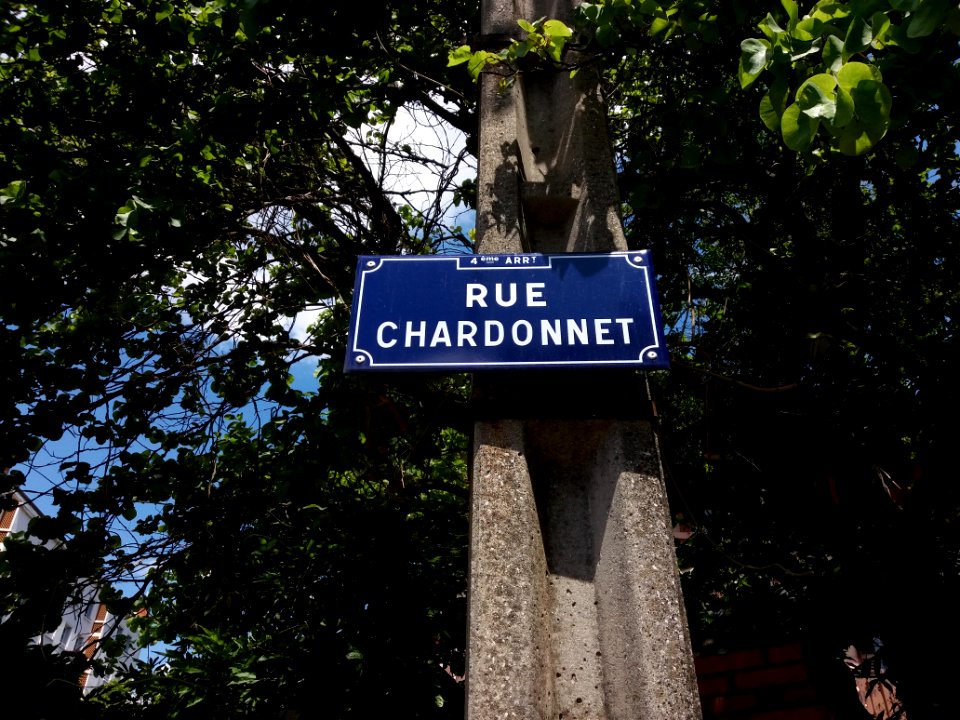 Lyon 4e - Rue Chardonnet, plaque