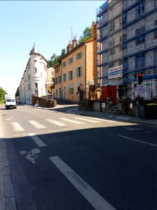 Lyon 4e - Quai Joseph Gillet, début de la rue d'Ypres