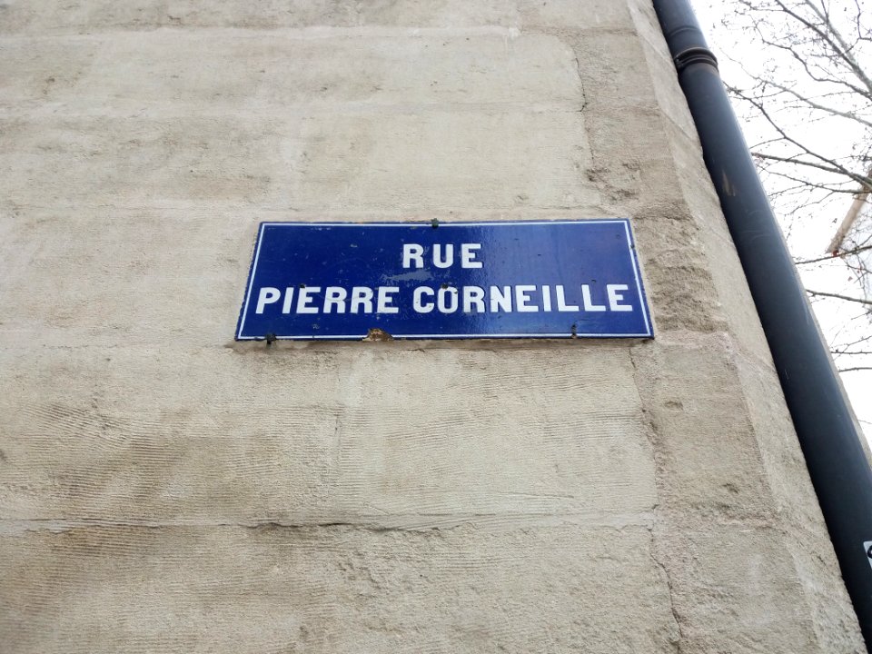 Lyon 3e - Rue Pierre Corneille - Plaque ancien modèle