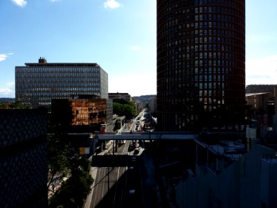 Lyon 3e - Rue Servient, côté ouest depuis le toit du centre commercial