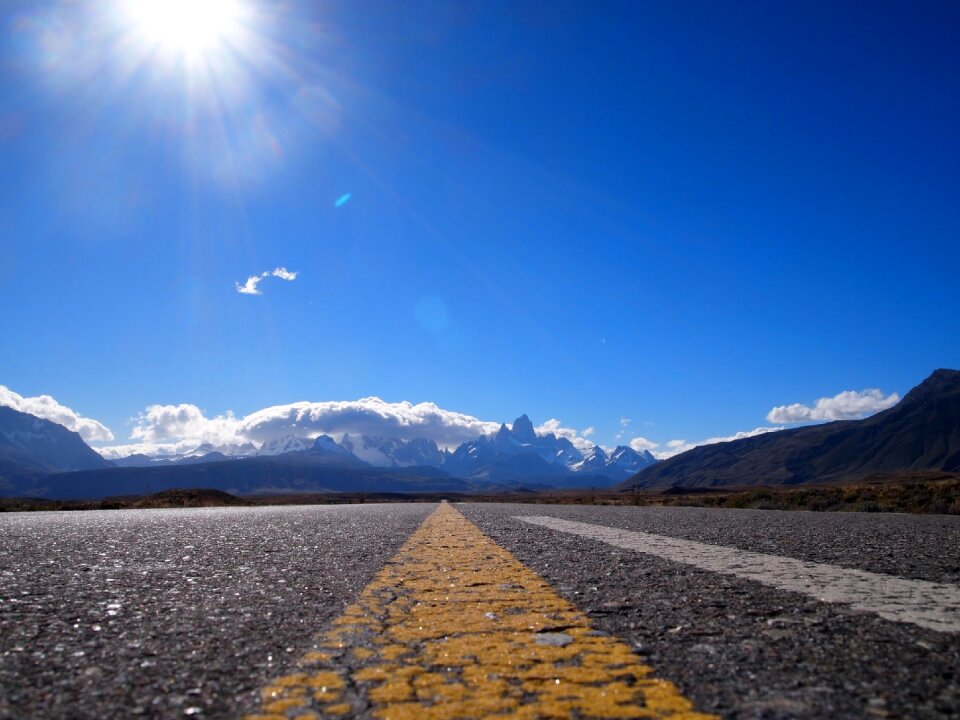 Patagonia road mountains