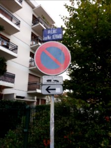 Lyon 3e - Rue Jean-Marc Bernard, plaque ancien modèle
