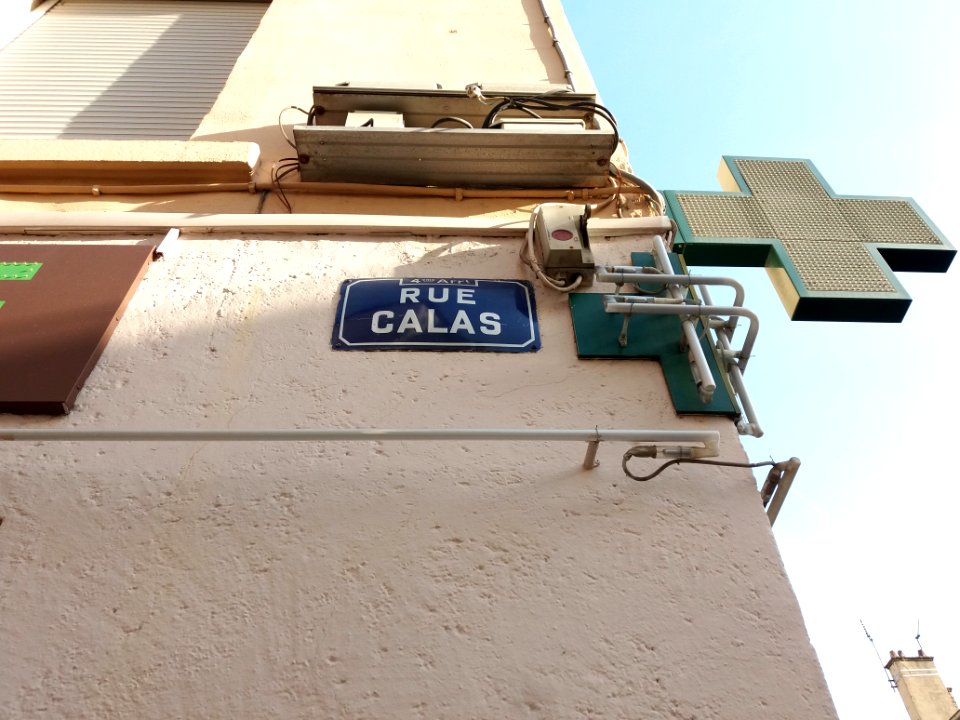 Lyon 4e - Rue Calas, plaque