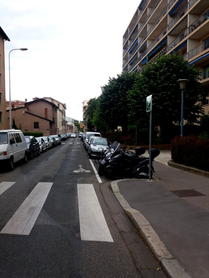 Lyon 4e - Rue Henry Gorjus, vers le nord, depuis la rue Barodet