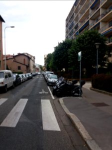 Lyon 4e - Rue Henry Gorjus, vers le nord, depuis la rue Barodet