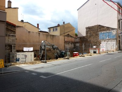 Lyon 4e - Rue Jacques-Louis Hénon, maison démolie (2)