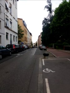 Lyon 4e - Rue Henry Gorjus, vers le sud, depuis le parc Francis Popy