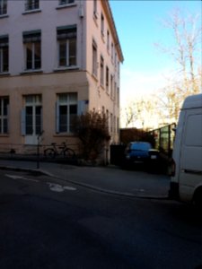 Lyon 4e - Rue Jacquard, emplacement de l'ancienne impasse des Tapis