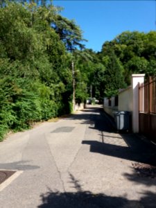 Lyon 4e - Rue du Bois de la Caille, vers la rue du Capitaine Ferber, depuis le chemin du Vallon