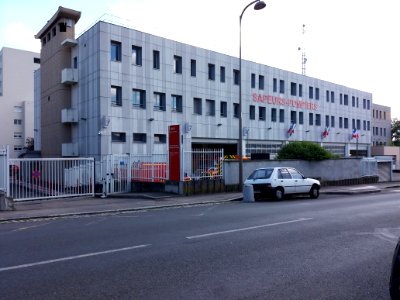 Lyon 4e - Rue Hermann Sabran, site état-major Lyon-Croix-Rousse des sapeurs-pompiers (SDMIS)