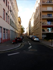 Lyon 4e - Rue Richan, depuis la rue Louis Thévenet