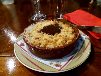Lyon 4e - Rue Pailleron - Restaurant Le Pailleron, crumble chocolat noisette