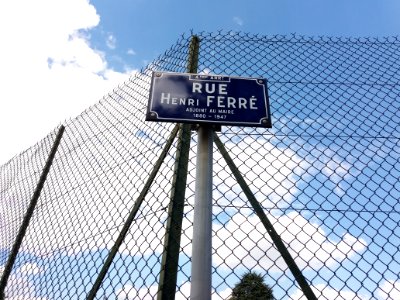 Lyon 4e - Rue Henri Ferré, plaque