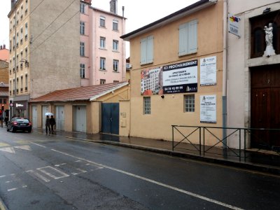 Lyon 4e - Rue Jacques-Louis Hénon, maison bientôt remplacée par un immeuble