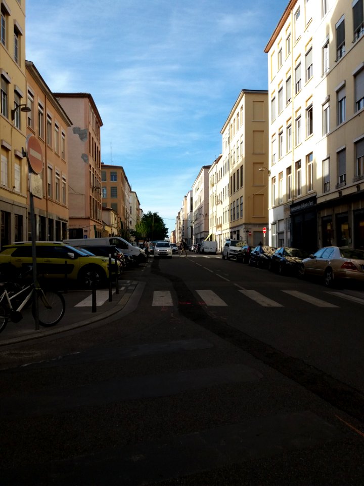 Lyon 4e - Rue Dumont d'Urville, côté nord depuis le début rue Dumenge