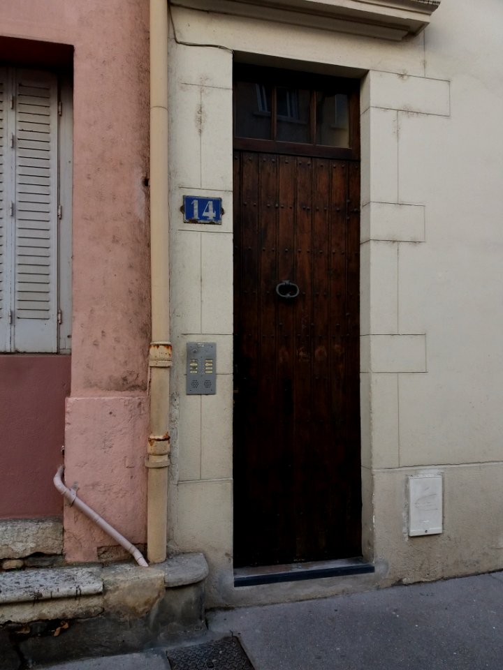 Lyon 4e - Rue Richan, porte au numéro 14