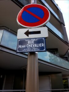 Lyon 4e - Rue Henri Chevalier, plaque
