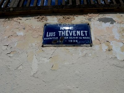 Lyon 4e - Rue Louis Thévenet, plaque rouillée