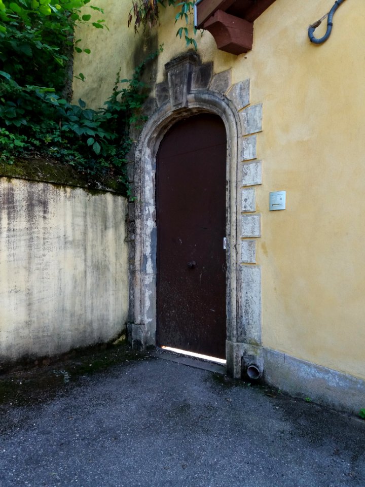 Lyon 4e - Rue du Bois de la Caille, porte d'une maison