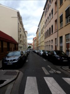 Lyon 4e - Rue Pelletier, depuis la rue de Cuire
