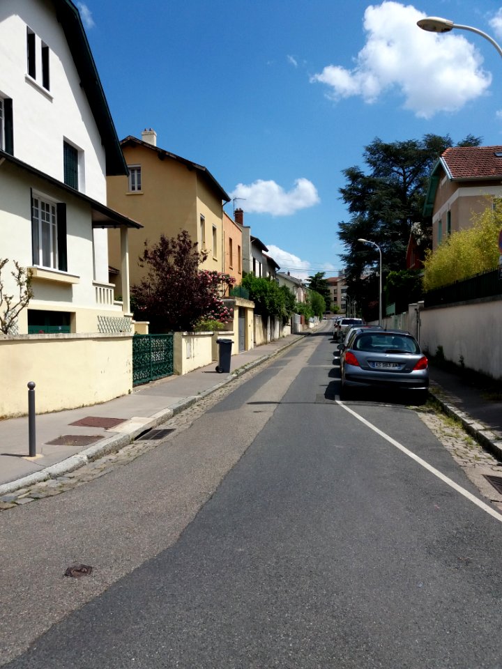 Lyon 4e - Rue Ribot, depuis la rue de la Corniche
