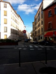 Lyon 4e - Rue Richan, depuis la rue de Belfort