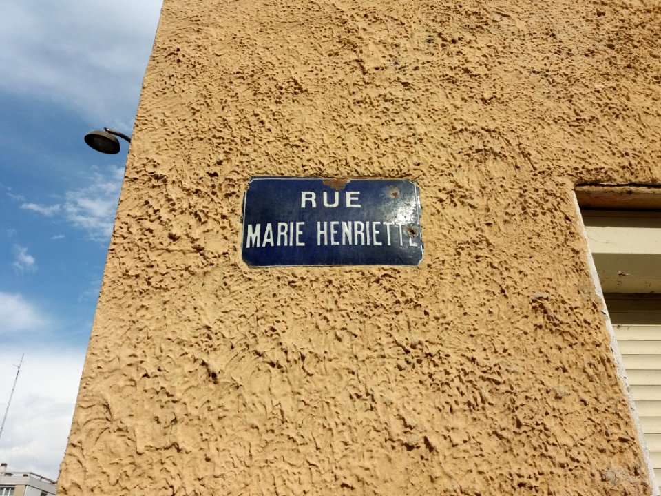 Lyon 4e - Rue Marie Henriette, plaque