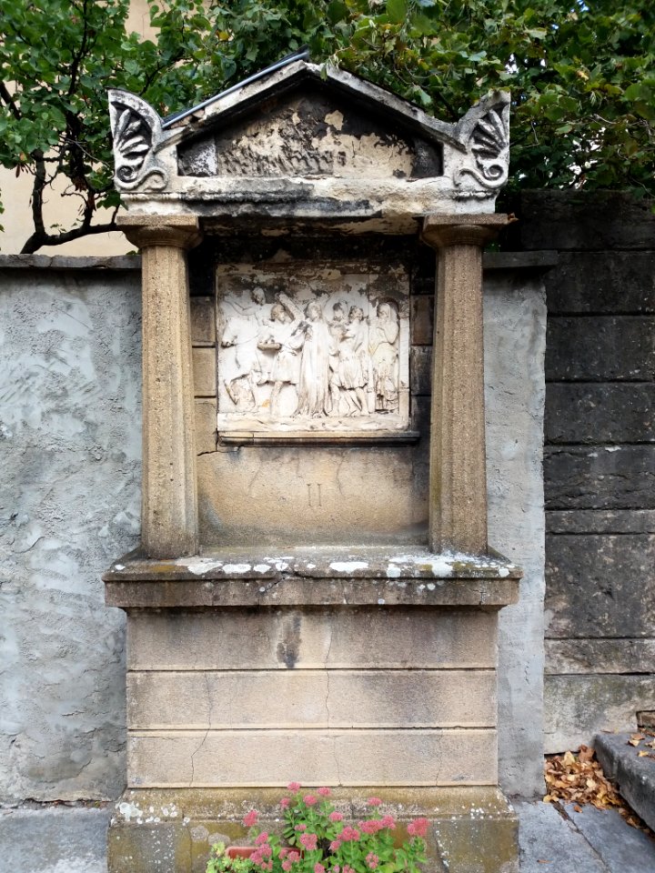 Lyon 5e - Église Saint Irénée, chemin de croix extérieur, station 02