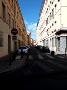 Lyon 4e - Rue Dumenge, depuis la rue Jeanne-Marie Célu