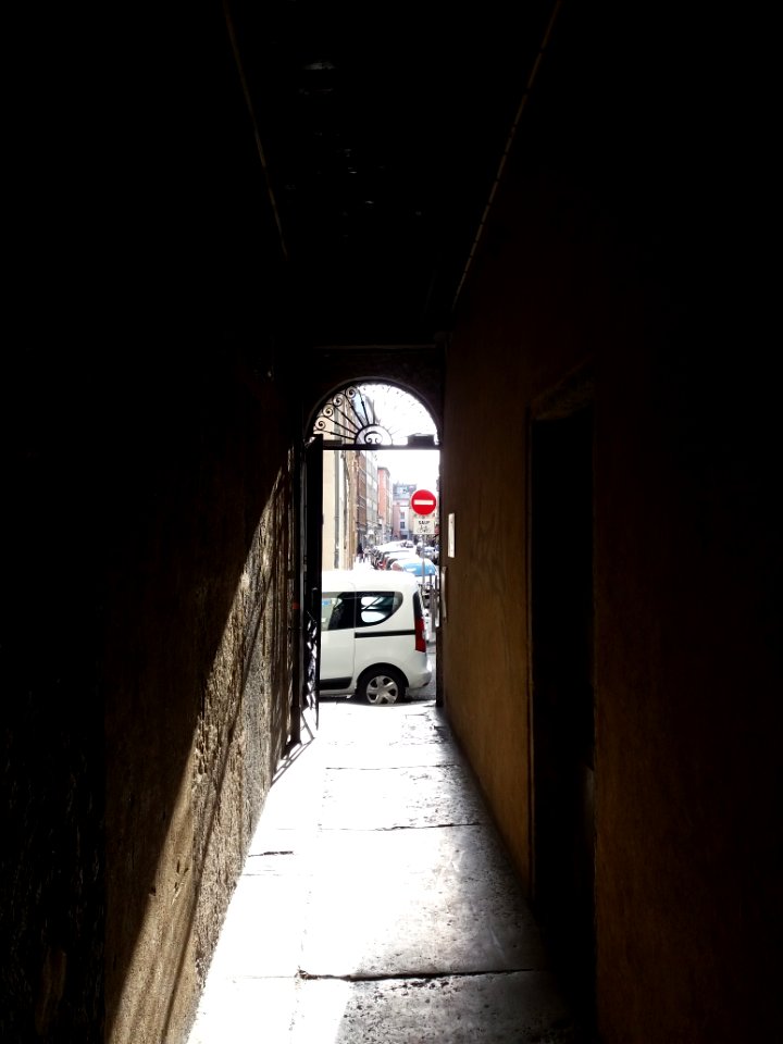 Lyon 4e - Rue Dumont d'Urville, couloir au numéro 1 en sortant