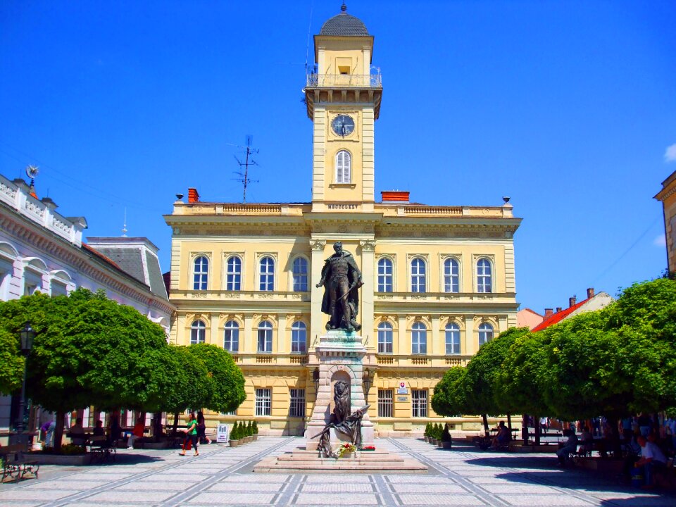 In europe city small town