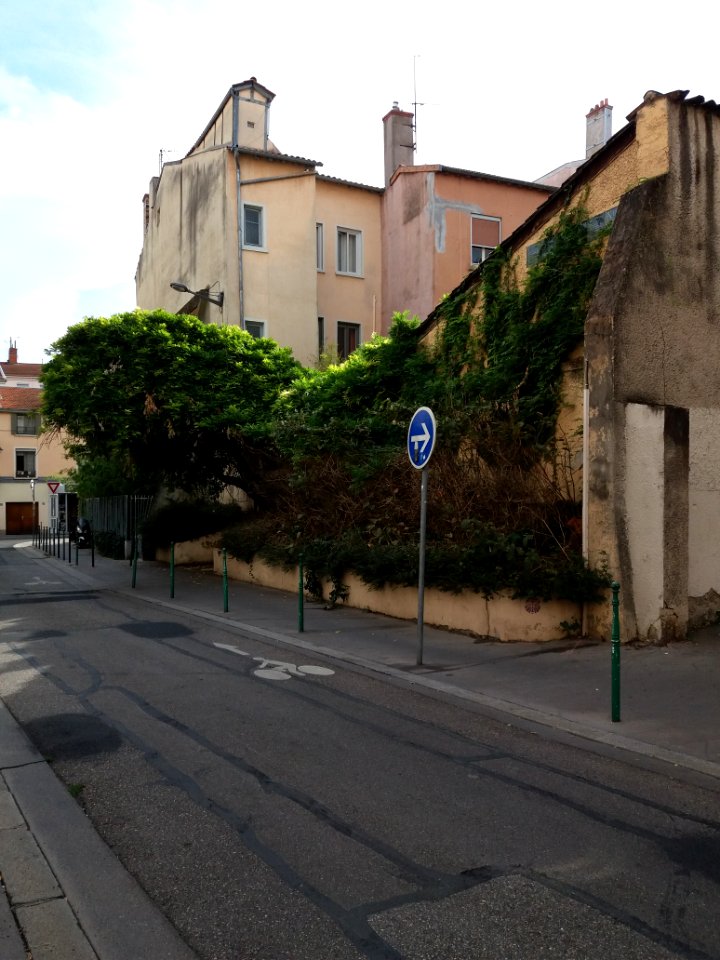 Lyon 4e - Rue Rosset, en arrivant Grande rue de la Croix-Rousse