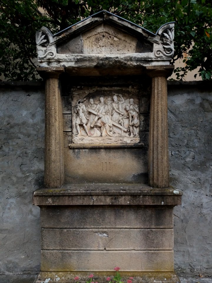 Lyon 5e - Église Saint Irénée, chemin de croix extérieur, station 03