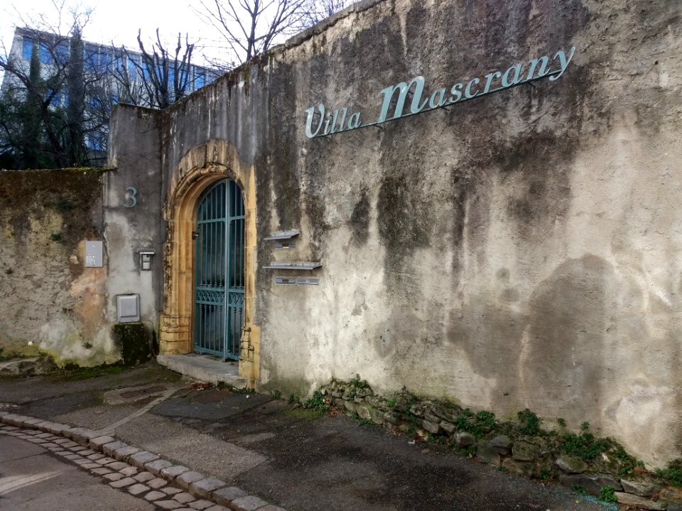 Lyon 5e - Chemin de Montauban, entrée Villa Mascrany