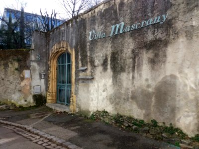 Lyon 5e - Chemin de Montauban, entrée Villa Mascrany
