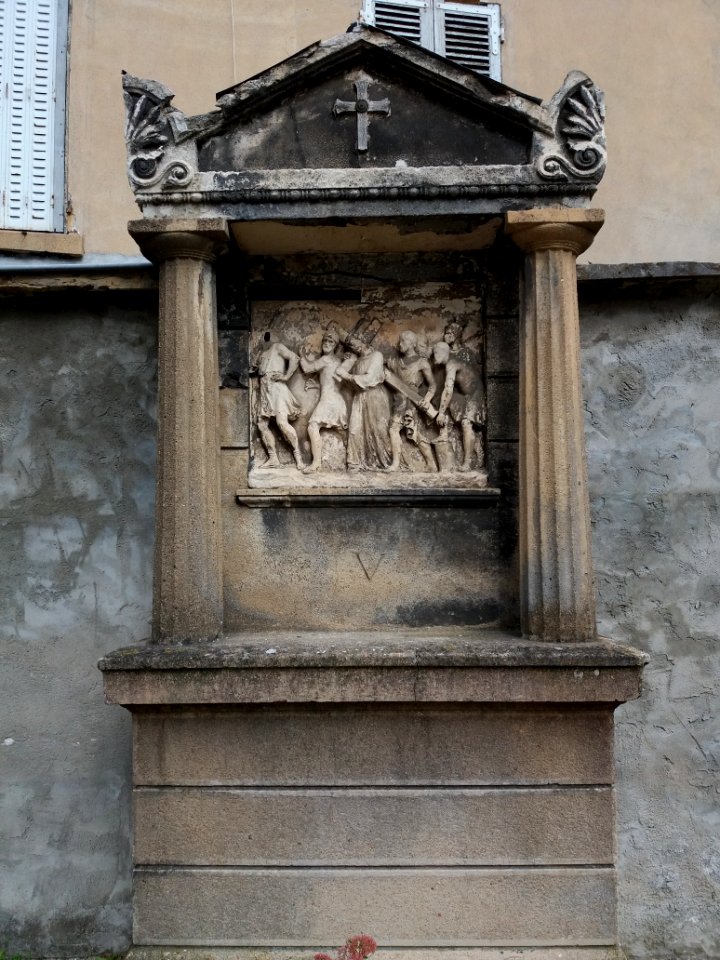 Lyon 5e - Église Saint Irénée, chemin de croix extérieur, station 05