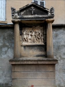 Lyon 5e - Église Saint Irénée, chemin de croix extérieur, station 05