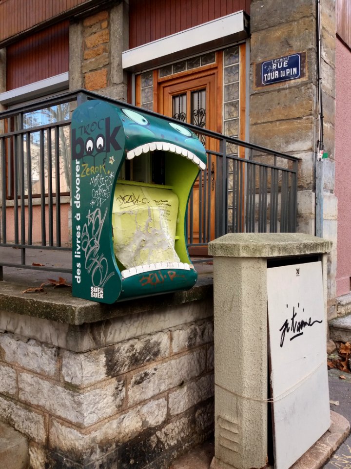 Lyon 4e - Rue Tour du Pin, boîte à livres