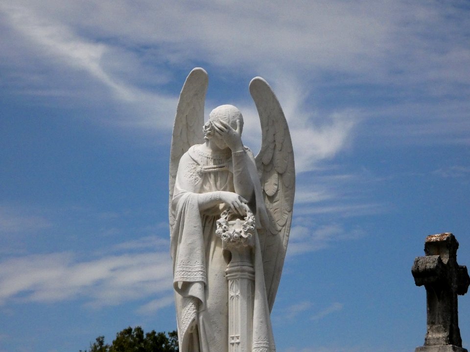 Lyon 5e - Cimetière de Loyasse - Tombe de la famille Vourloud-Bédor - Statue