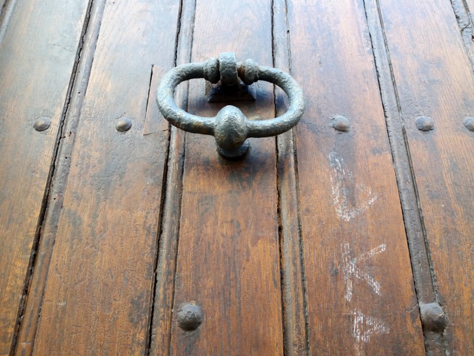 Lyon 4e - Rue Richan, porte au numéro 14, heurtoir