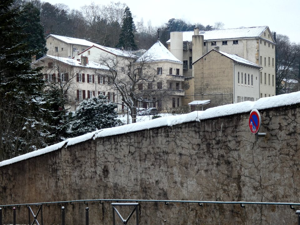 Lyon 5e - Chemin de Montauban - Sainte-Marie La Solitude sous la neige