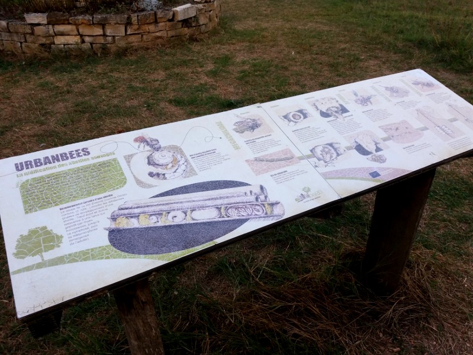 Lyon 6e - Parc de la Tête d'Or - Plaque URBANBEES